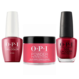  OPI 3 in 1 - L72 OPI Red - Dip, Gel & Lacquer Matching by OPI sold by DTK Nail Supply