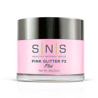  SNS Pink Glitter F2 Dipping Powder Pink & White - 2 oz by SNS sold by DTK Nail Supply