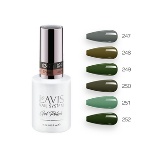  Lavis Gel Fall Winter Set G3 (6 colors): 247, 248, 249, 250, 251, 252 by LAVIS NAILS sold by DTK Nail Supply