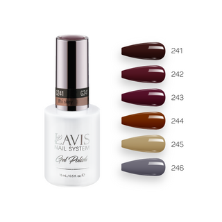  Lavis Gel Fall Winter Set G2 (6 colors): 241, 242, 243, 244, 245, 246 by LAVIS NAILS sold by DTK Nail Supply