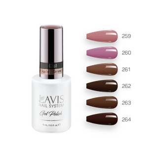  Lavis Gel Fall Winter Set G4 (6 colors): 259, 260, 261, 262, 263, 264 by LAVIS NAILS sold by DTK Nail Supply