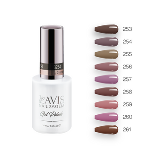  Lavis Gel Fall Winter Set G3 (9 colors): 253, 254, 255, 256, 257, 258, 259, 260, 261 by LAVIS NAILS sold by DTK Nail Supply