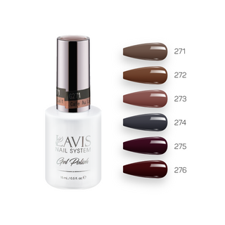  Lavis Gel Fall Winter Set G6 (6 colors): 271, 272, 273, 274, 275, 276 by LAVIS NAILS sold by DTK Nail Supply