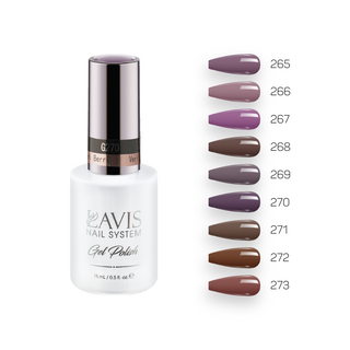  Lavis Gel Fall Winter Set G4 (9 colors): 265, 266, 267, 268, 269, 270, 271, 272, 273 by LAVIS NAILS sold by DTK Nail Supply