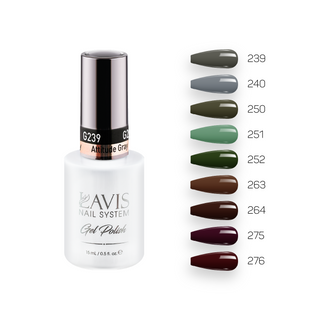  Lavis Gel Fall Winter Set G5 (9 colors): 239, 240, 250, 251, 252, 263, 264, 275, 276 by LAVIS NAILS sold by DTK Nail Supply