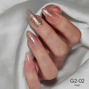LAVIS Glitter G02 - 02 - Gel Polish 0.5 oz - Pillow Talk Collection by LAVIS NAILS sold by DTK Nail Supply