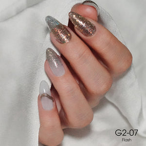 LAVIS Glitter G02 - 07 - Gel Polish 0.5 oz - Pillow Talk Collection by LAVIS NAILS sold by DTK Nail Supply