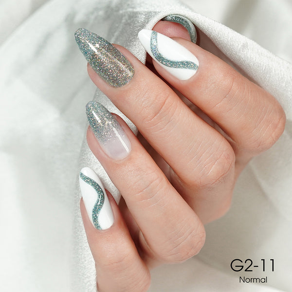 LAVIS Glitter G02 - 11 - Gel Polish 0.5 oz - Pillow Talk Collection by LAVIS NAILS sold by DTK Nail Supply
