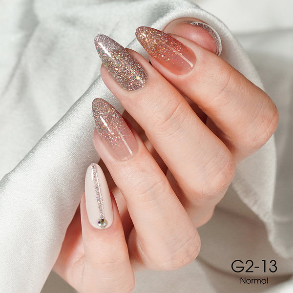 LAVIS Glitter G02 - 13 - Gel Polish 0.5 oz - Pillow Talk Collection by LAVIS NAILS sold by DTK Nail Supply