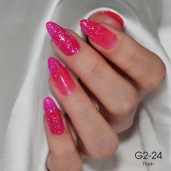 LAVIS Glitter G02 - 24 - Gel Polish 0.5 oz - Pillow Talk Collection by LAVIS NAILS sold by DTK Nail Supply