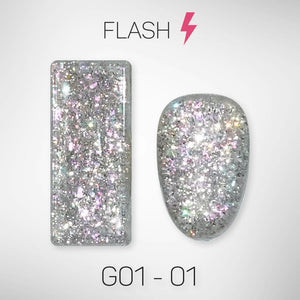 LAVIS Glitter G01 - 01 - Gel Polish 0.5 oz - Galaxy Collection by LAVIS NAILS sold by DTK Nail Supply