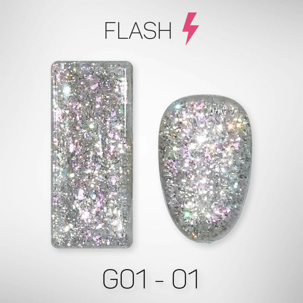 LAVIS Glitter G01 - 01 - Gel Polish 0.5 oz - Galaxy Collection by LAVIS NAILS sold by DTK Nail Supply