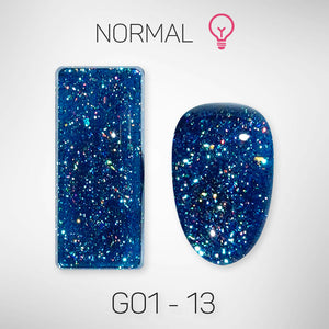 LAVIS Glitter G01 - 13 - Gel Polish 0.5 oz - Galaxy Collection by LAVIS NAILS sold by DTK Nail Supply