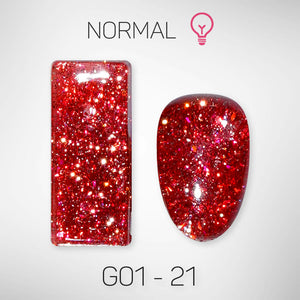 LAVIS Glitter G01 - 21 - Gel Polish 0.5 oz - Galaxy Collection by LAVIS NAILS sold by DTK Nail Supply