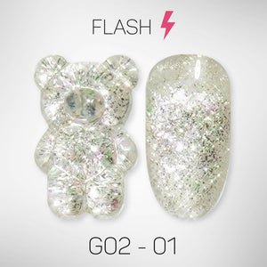 LAVIS Glitter G02 - 01 - Gel Polish 0.5 oz - Pillow Talk Collection by LAVIS NAILS sold by DTK Nail Supply