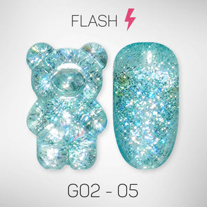 LAVIS Glitter G02 - 05 - Gel Polish 0.5 oz - Pillow Talk Collection by LAVIS NAILS sold by DTK Nail Supply