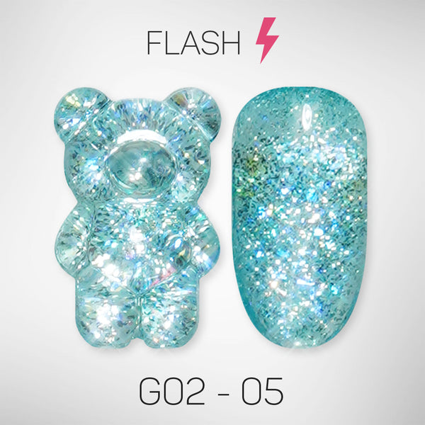 LAVIS Glitter G02 - 05 - Gel Polish 0.5 oz - Pillow Talk Collection by LAVIS NAILS sold by DTK Nail Supply