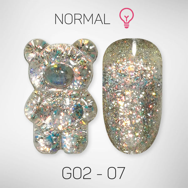 LAVIS Glitter G02 - 07 - Gel Polish 0.5 oz - Pillow Talk Collection by LAVIS NAILS sold by DTK Nail Supply