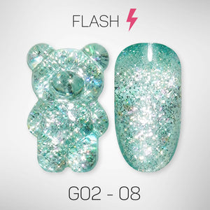 LAVIS Glitter G02 - 08 - Gel Polish 0.5 oz - Pillow Talk Collection by LAVIS NAILS sold by DTK Nail Supply