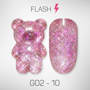 LAVIS Glitter G02 - 10 - Gel Polish 0.5 oz - Pillow Talk Collection by LAVIS NAILS sold by DTK Nail Supply