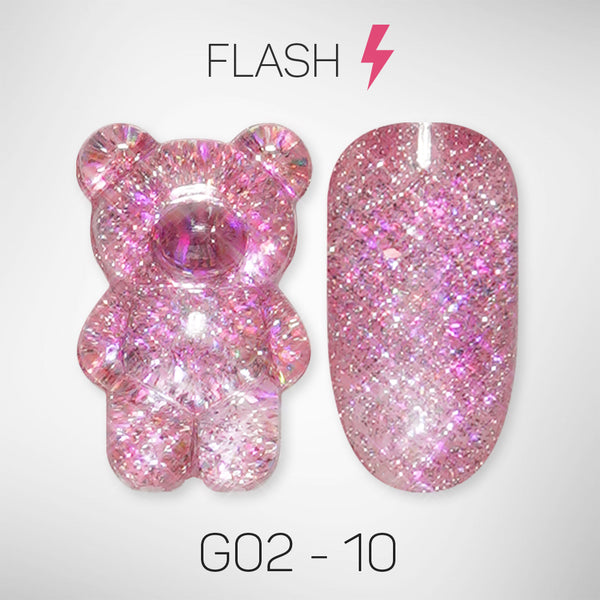 LAVIS Glitter G02 - 10 - Gel Polish 0.5 oz - Pillow Talk Collection by LAVIS NAILS sold by DTK Nail Supply