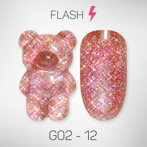 LAVIS Glitter G02 - 12 - Gel Polish 0.5 oz - Pillow Talk Collection by LAVIS NAILS sold by DTK Nail Supply