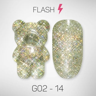 LAVIS Glitter G02 - 14 - Gel Polish 0.5 oz - Pillow Talk Collection