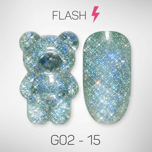 LAVIS Glitter G02 - 15 - Gel Polish 0.5 oz - Pillow Talk Collection by LAVIS NAILS sold by DTK Nail Supply