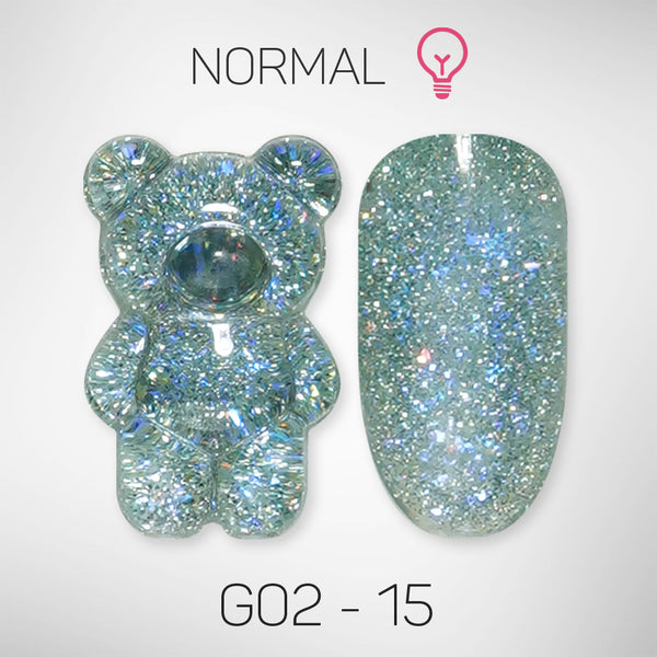 LAVIS Glitter G02 - 15 - Gel Polish 0.5 oz - Pillow Talk Collection by LAVIS NAILS sold by DTK Nail Supply
