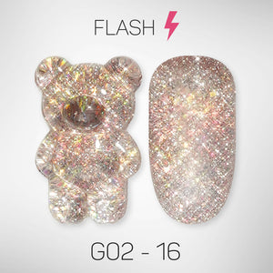 LAVIS Glitter G02 - 16 - Gel Polish 0.5 oz - Pillow Talk Collection by LAVIS NAILS sold by DTK Nail Supply