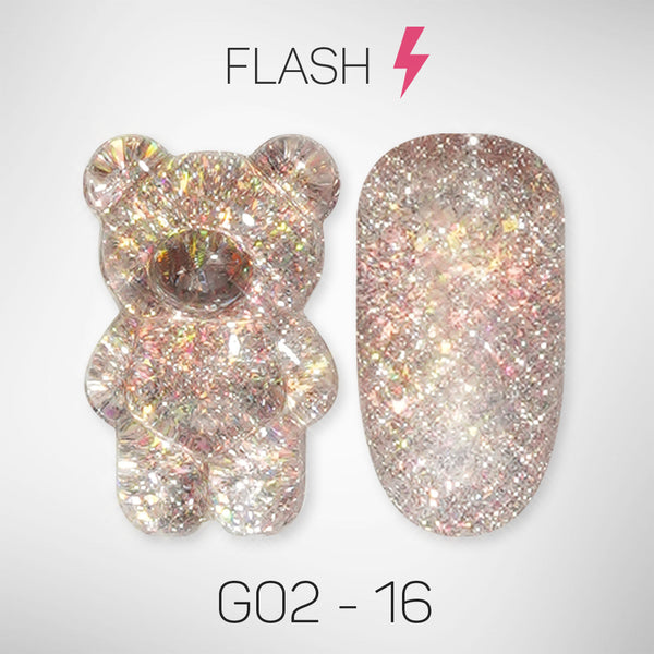 LAVIS Glitter G02 - 16 - Gel Polish 0.5 oz - Pillow Talk Collection by LAVIS NAILS sold by DTK Nail Supply
