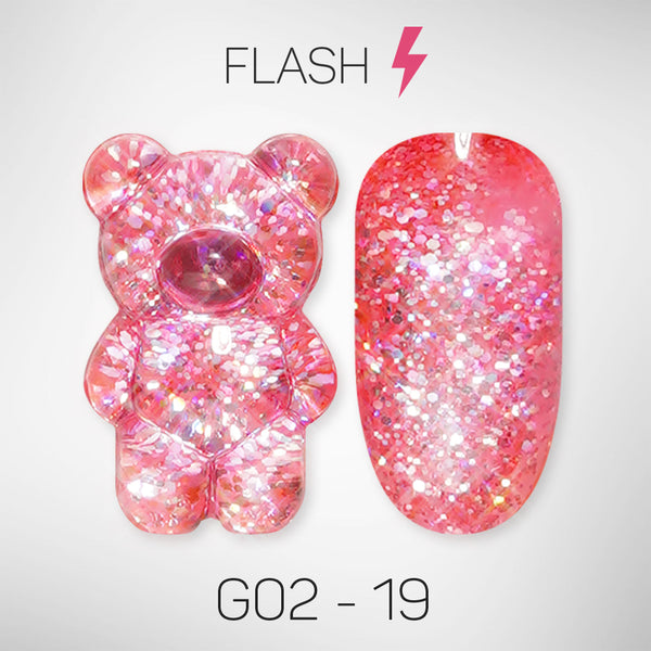 LAVIS Glitter G02 - 19 - Gel Polish 0.5 oz - Pillow Talk Collection by LAVIS NAILS sold by DTK Nail Supply