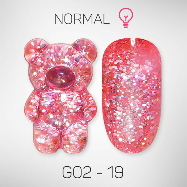 LAVIS Glitter G02 - 19 - Gel Polish 0.5 oz - Pillow Talk Collection by LAVIS NAILS sold by DTK Nail Supply