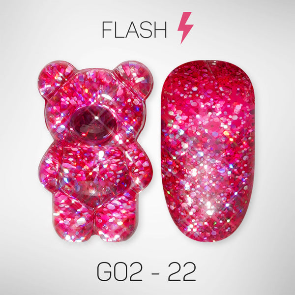 LAVIS Glitter G02 - 22 - Gel Polish 0.5 oz - Pillow Talk Collection by LAVIS NAILS sold by DTK Nail Supply