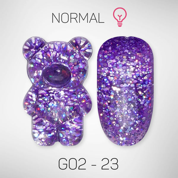 LAVIS Glitter G02 - 23 - Gel Polish 0.5 oz - Pillow Talk Collection by LAVIS NAILS sold by DTK Nail Supply