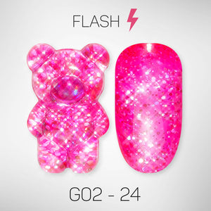 LAVIS Glitter G02 - 24 - Gel Polish 0.5 oz - Pillow Talk Collection by LAVIS NAILS sold by DTK Nail Supply