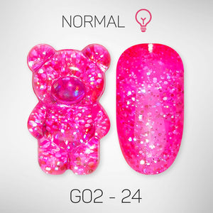 LAVIS Glitter G02 - 24 - Gel Polish 0.5 oz - Pillow Talk Collection by LAVIS NAILS sold by DTK Nail Supply