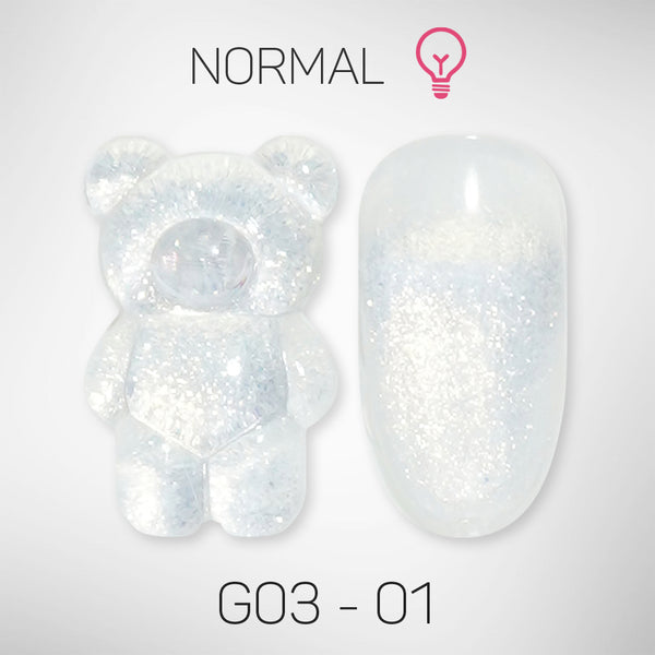 LAVIS Glitter G03 - 01 - Gel Polish 0.5 oz - Barbie Collection by LAVIS NAILS sold by DTK Nail Supply