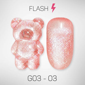 LAVIS Glitter G03 - 03 - Gel Polish 0.5 oz - Barbie Collection by LAVIS NAILS sold by DTK Nail Supply