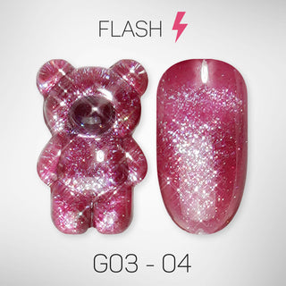 LAVIS Glitter G03 - 04 - Gel Polish 0.5 oz - Barbie Collection by LAVIS NAILS sold by DTK Nail Supply