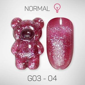 LAVIS Glitter G03 - 04 - Gel Polish 0.5 oz - Barbie Collection by LAVIS NAILS sold by DTK Nail Supply