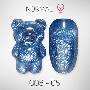 LAVIS Glitter G03 - 05 - Gel Polish 0.5 oz - Barbie Collection by LAVIS NAILS sold by DTK Nail Supply