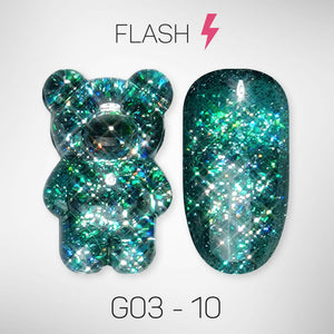 LAVIS Glitter G03 - 10 - Gel Polish 0.5 oz - Barbie Collection by LAVIS NAILS sold by DTK Nail Supply