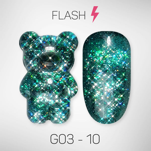 LAVIS Glitter G03 - 10 - Gel Polish 0.5 oz - Barbie Collection by LAVIS NAILS sold by DTK Nail Supply