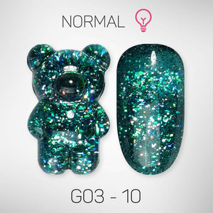 LAVIS Glitter G03 - 10 - Gel Polish 0.5 oz - Barbie Collection by LAVIS NAILS sold by DTK Nail Supply