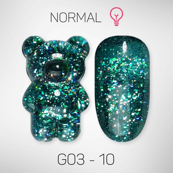 LAVIS Glitter G03 - 10 - Gel Polish 0.5 oz - Barbie Collection by LAVIS NAILS sold by DTK Nail Supply