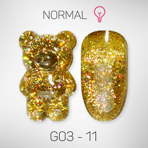 LAVIS Glitter G03 - 11 - Gel Polish 0.5 oz - Barbie Collection by LAVIS NAILS sold by DTK Nail Supply