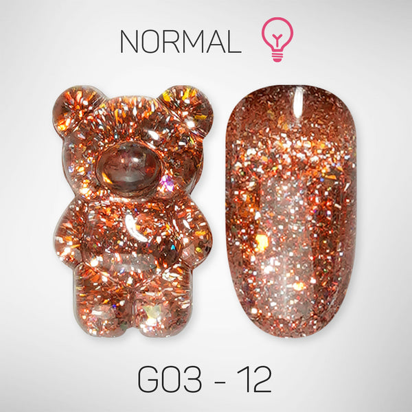 LAVIS Glitter G03 - 12 - Gel Polish 0.5 oz - Barbie Collection by LAVIS NAILS sold by DTK Nail Supply