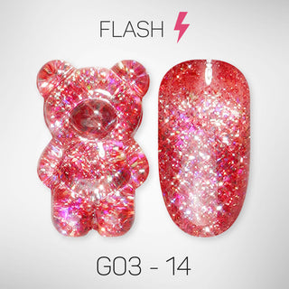 LAVIS Glitter G03 - Gel Polish 0.5 oz - Barbie Collection V2 by LAVIS NAILS sold by DTK Nail Supply