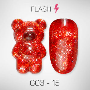 LAVIS Glitter G03 - 15 - Gel Polish 0.5 oz - Barbie Collection by LAVIS NAILS sold by DTK Nail Supply